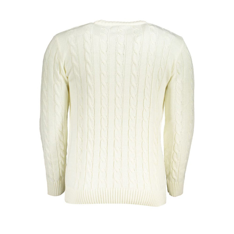 White Fabric Sweater