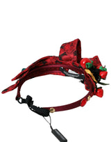 Rouge Cherry Sicile ornée Femmes Hairband Diadem