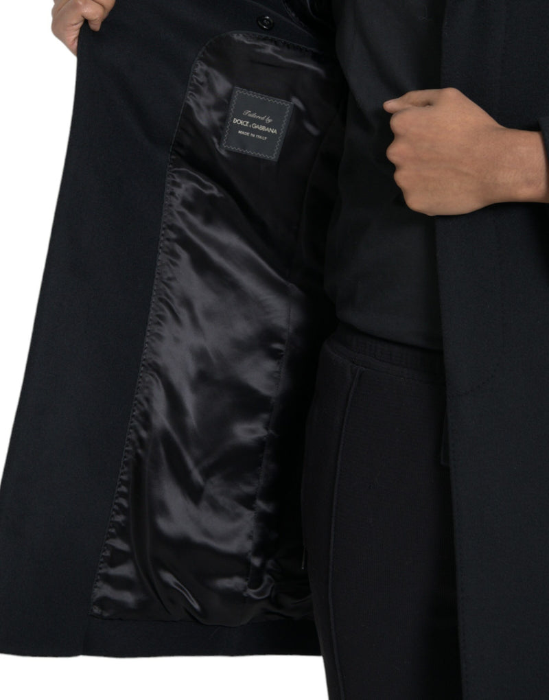 Veste de trench-coat noire noire