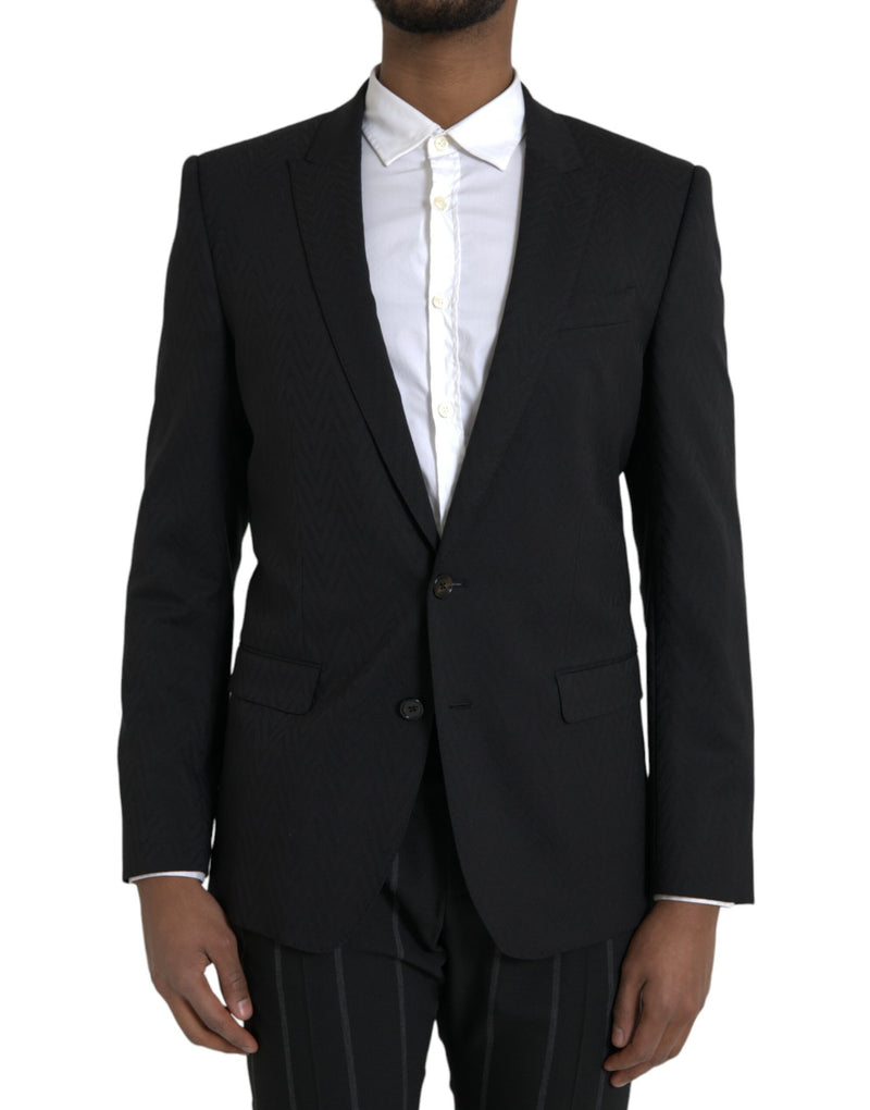 Black MARTINI Slim Fit Jacket Coat Blazer