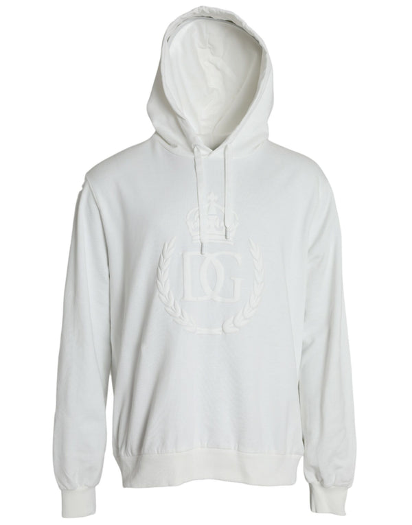 Sweat à capuche en coton blanc pull-shirt