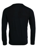 Μπλε μέλισσα κασμίρι crewneck pullover πουλόβερ