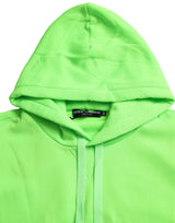 Pull Pullover à capuchon à capuche vert néon