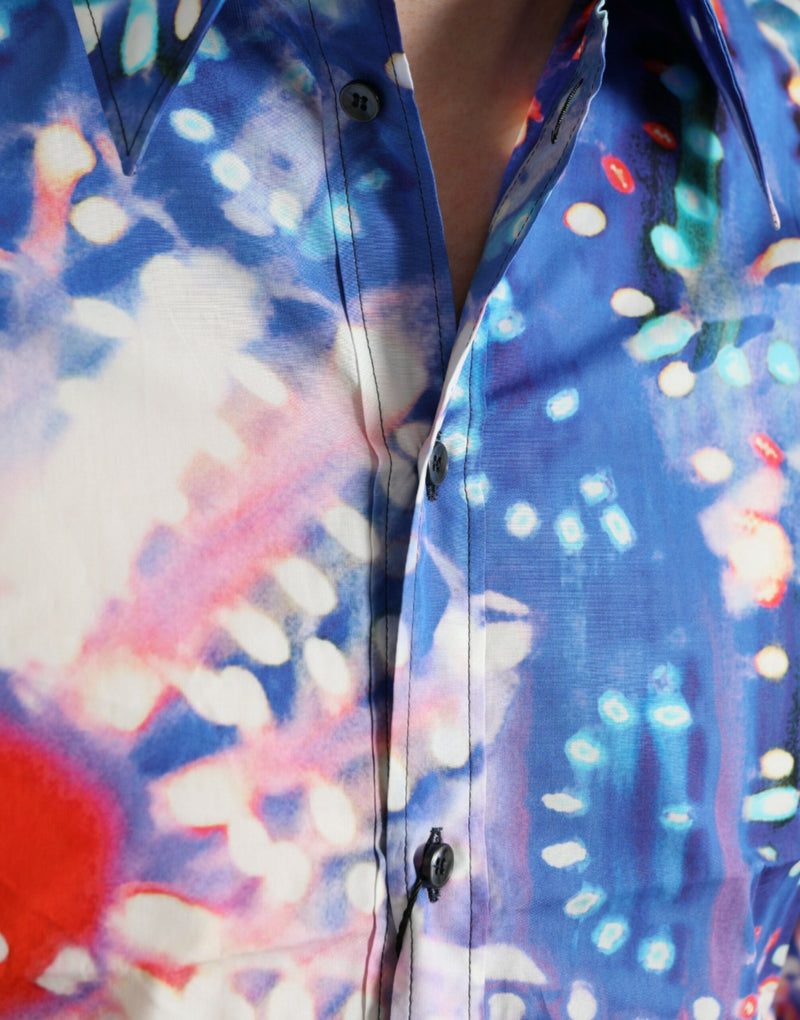 Chemise à martini slim de luminarie multicolore