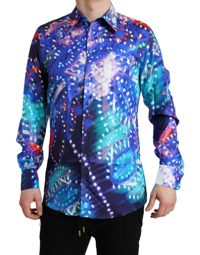 Shirt Martini Slim Martini pourpre Luminarie Silk