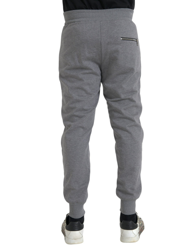 Pantalon pantalon skinny jogger en coton gris