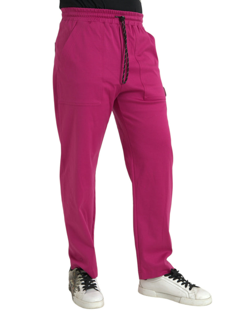 Pantaloni per pantaloni per pareti da jogger di cotone cargo rosa