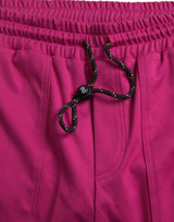 Pantaloni per pantaloni per pareti da jogger di cotone cargo rosa