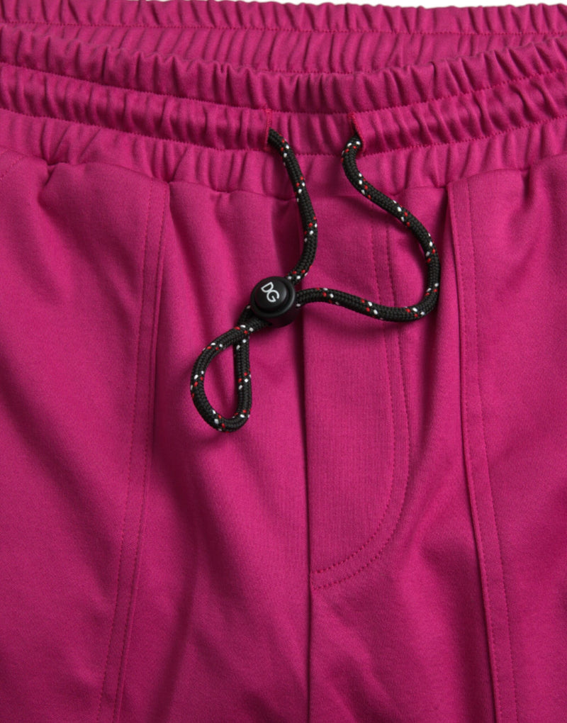 Pink Logo Cargo Cotton Jogger Sweatpants παντελόνι