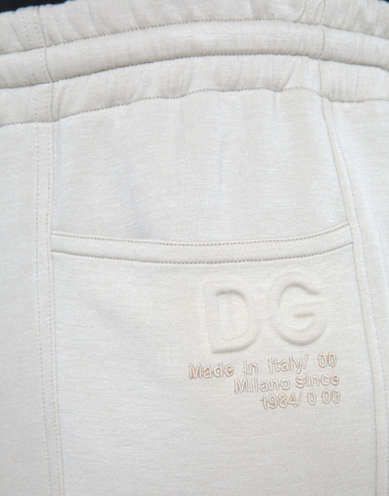 Pantalon de pantalon de jogging de jogger de cargaison à viscose blanc