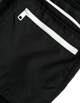 Pantaloni della tuta da jogger di carico in nylon nero