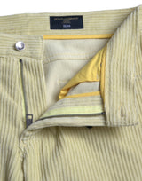 Placca di logo giallo Plaque jeans in denim magro