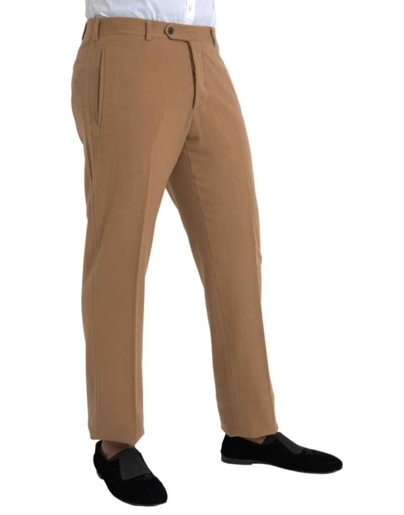 Pantalones de vestir de cachemir beige