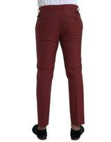 Pantalon de robe maigre des hommes en laine marron