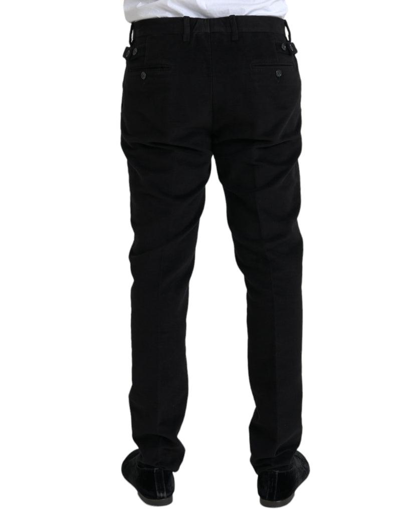 Pantalon maigre en velours noir