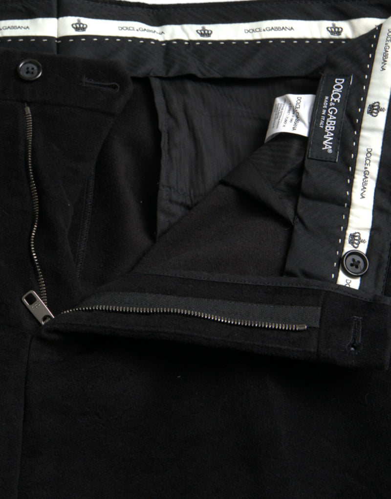 Pantalon maigre en velours noir