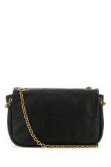 Bolso de hombro de cuero negro nappa jamie