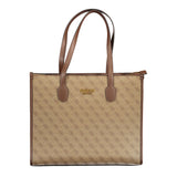 Beige Polyethylenhandtasche