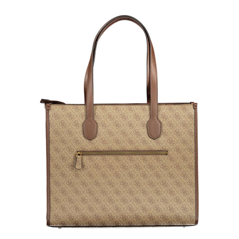 Beige Polyethylenhandtasche