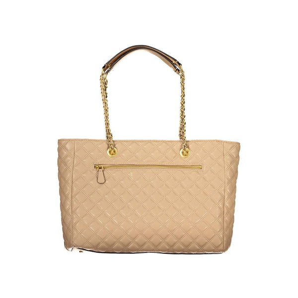 Beige Polyethylenhandtasche