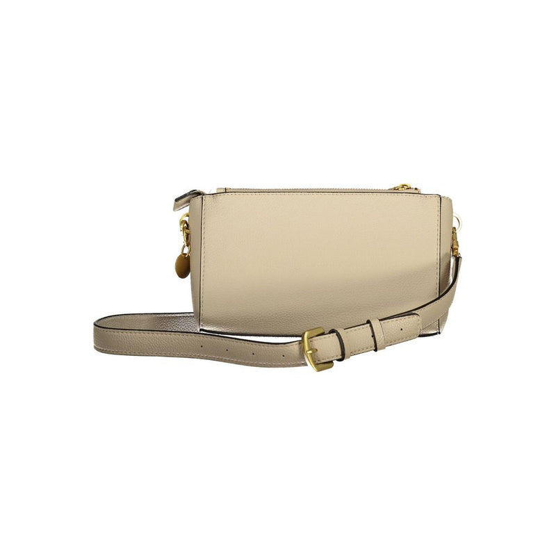 Beige Polyethylenhandtasche