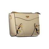 Beige Polyethylenhandtasche