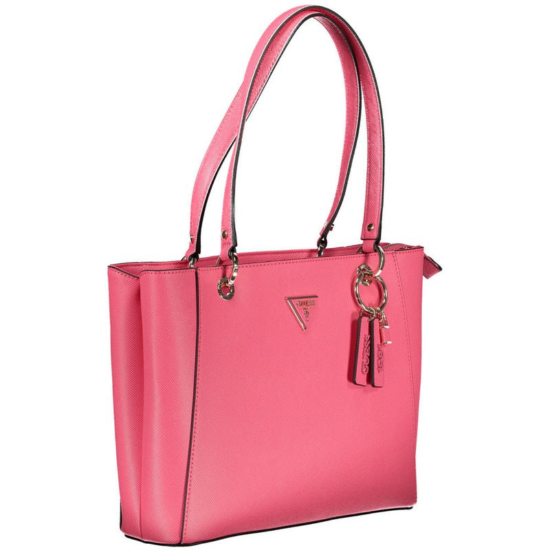 Pink Polyethylene Handbag