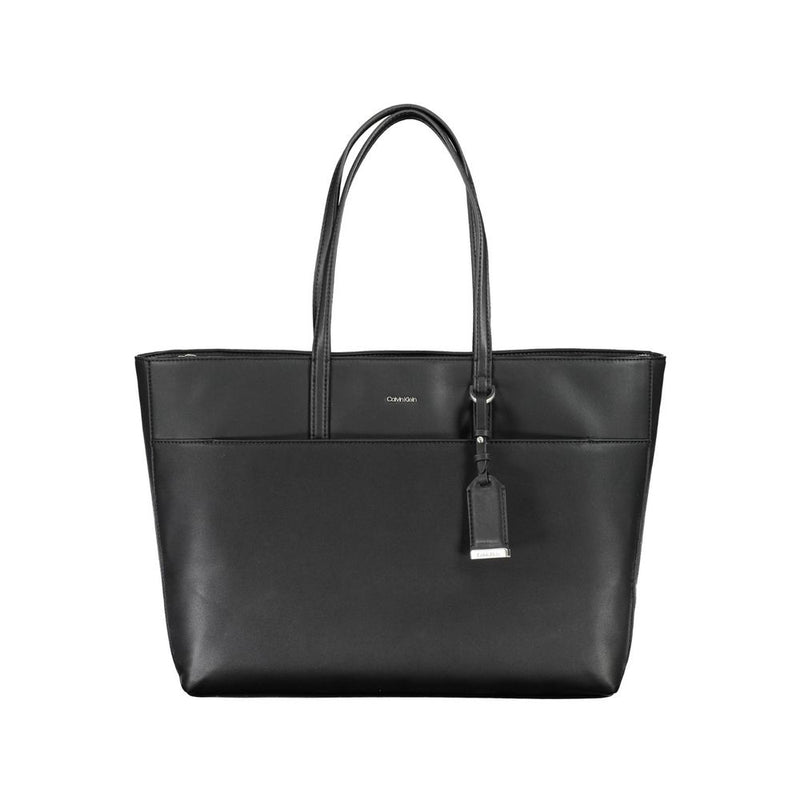 Black Polyester Handbag