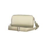 Beige Polyester Handbag