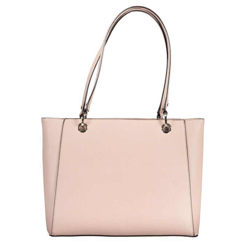 Pink Polyethylene Handbag