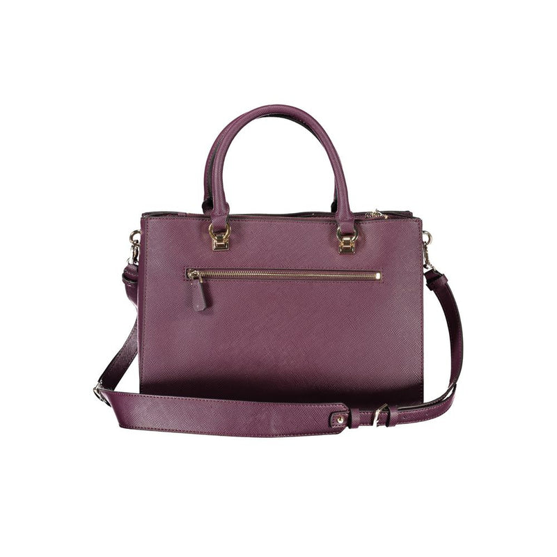 Lila Polyethylenhandtasche