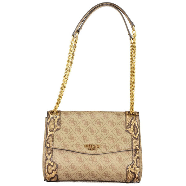 Beige Polyethylenhandtasche