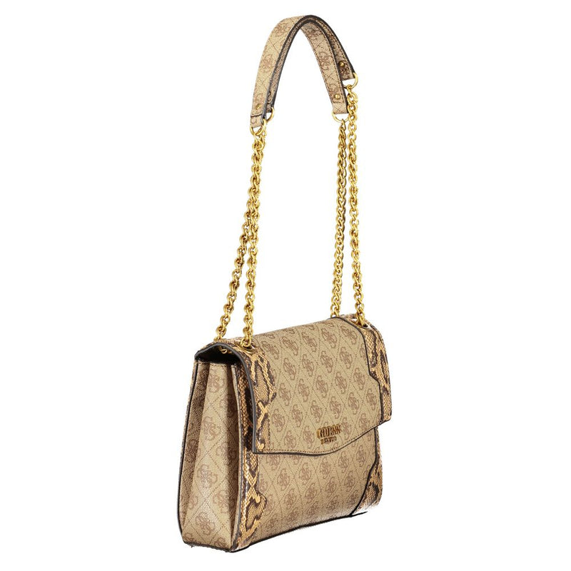 Beige Polyethylenhandtasche