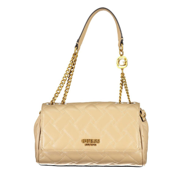 Beige Polyethylenhandtasche