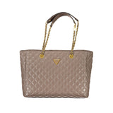 Beige Polyethylene Handbag