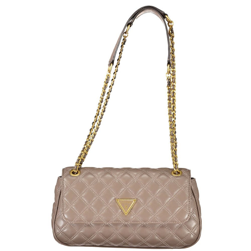 Beige Polyethylenhandtasche