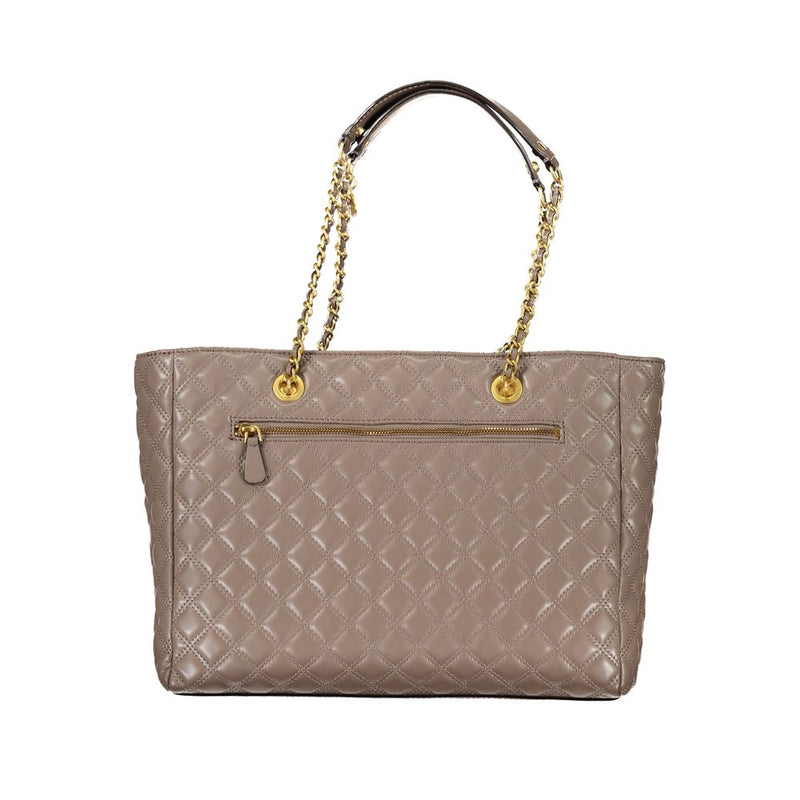 Beige Polyethylenhandtasche