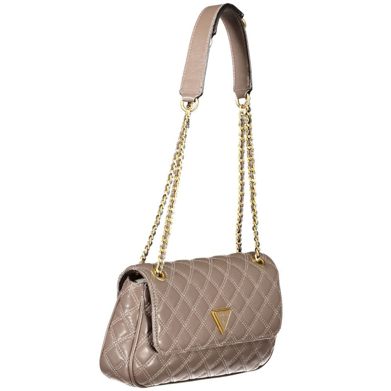 Beige Polyethylenhandtasche