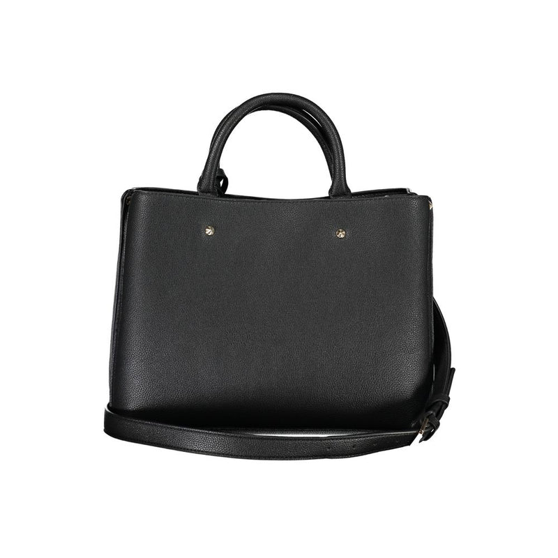 Schwarze Polyethylenhandtasche