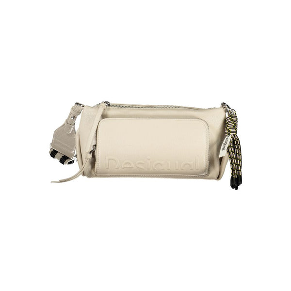 Beige Polyethylenhandtasche