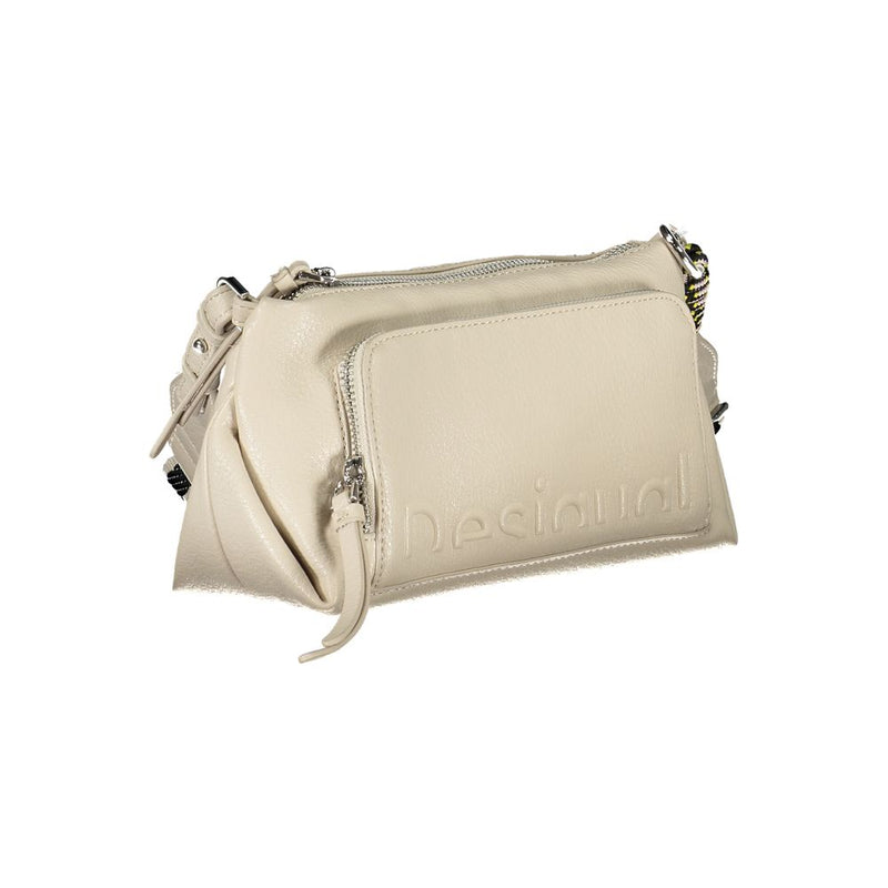 Beige Polyethylenhandtasche