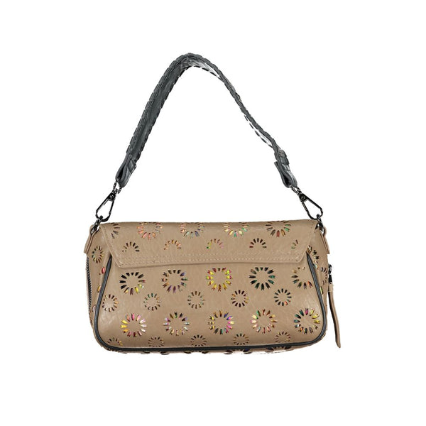 Beige Polyethylenhandtasche