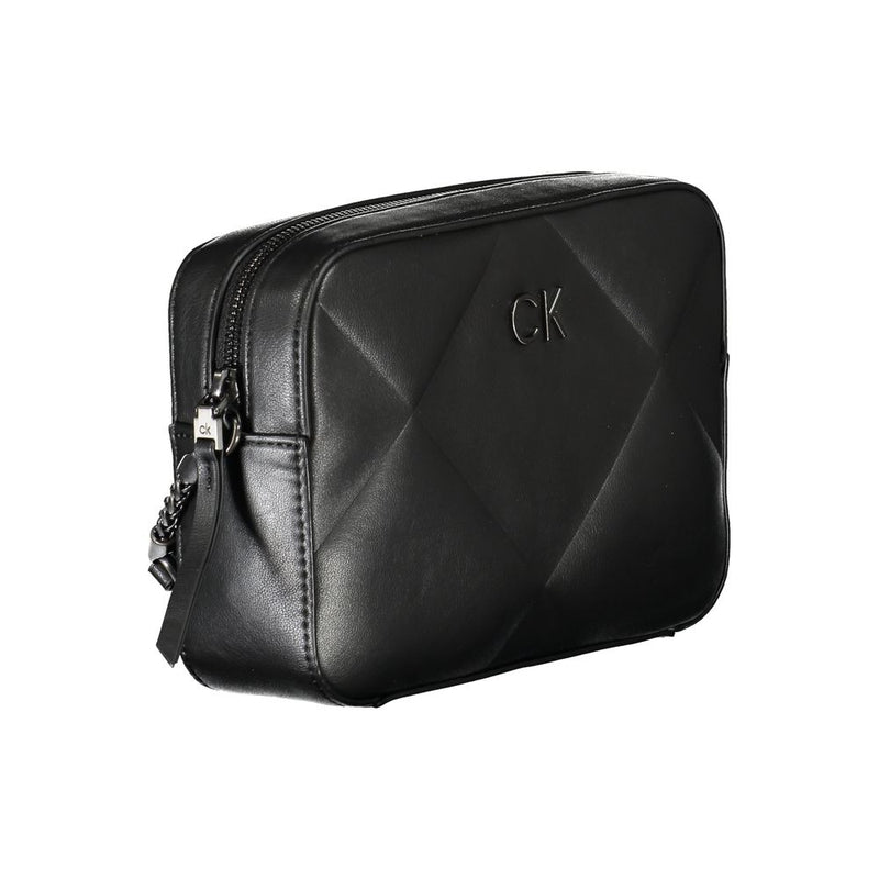 Black Polyester Handbag