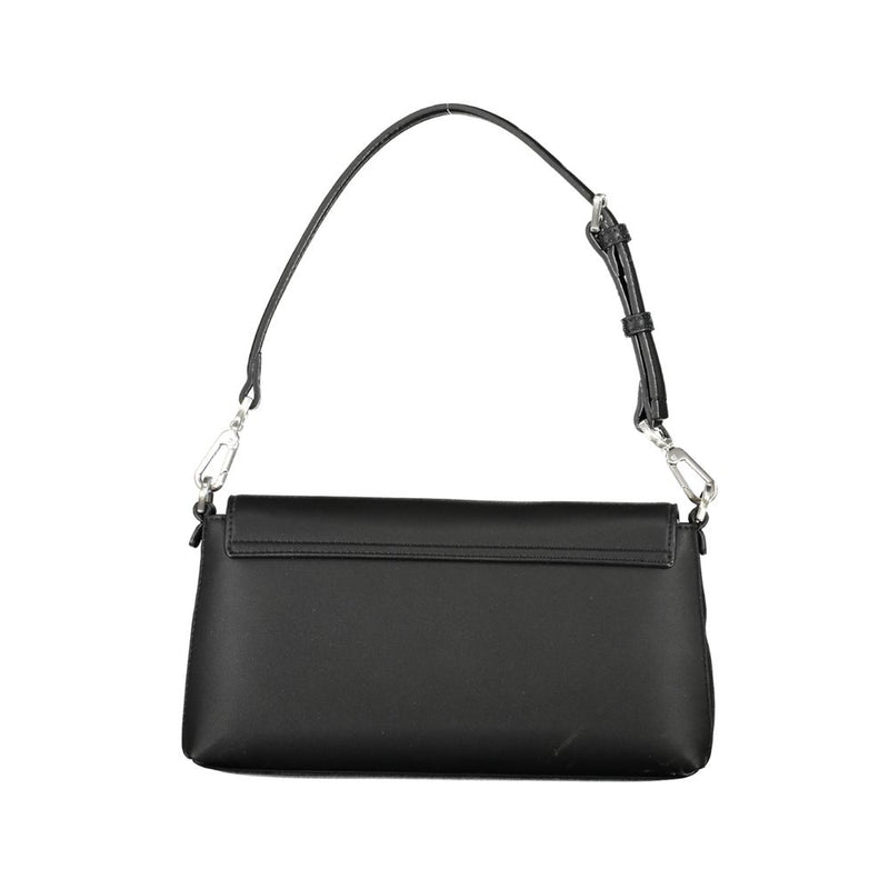 Black Polyester Handbag