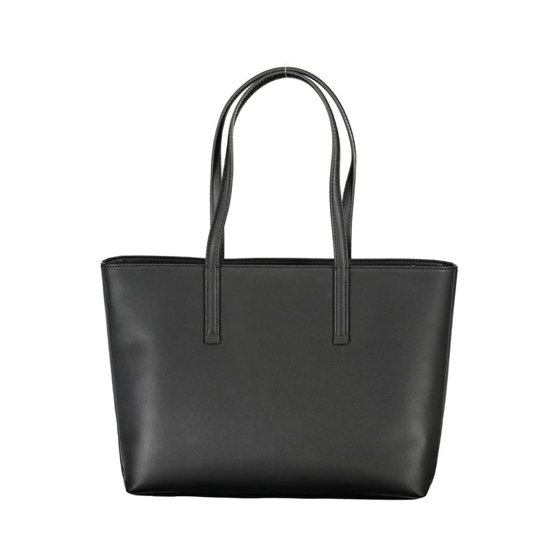 Black Polyester Handbag