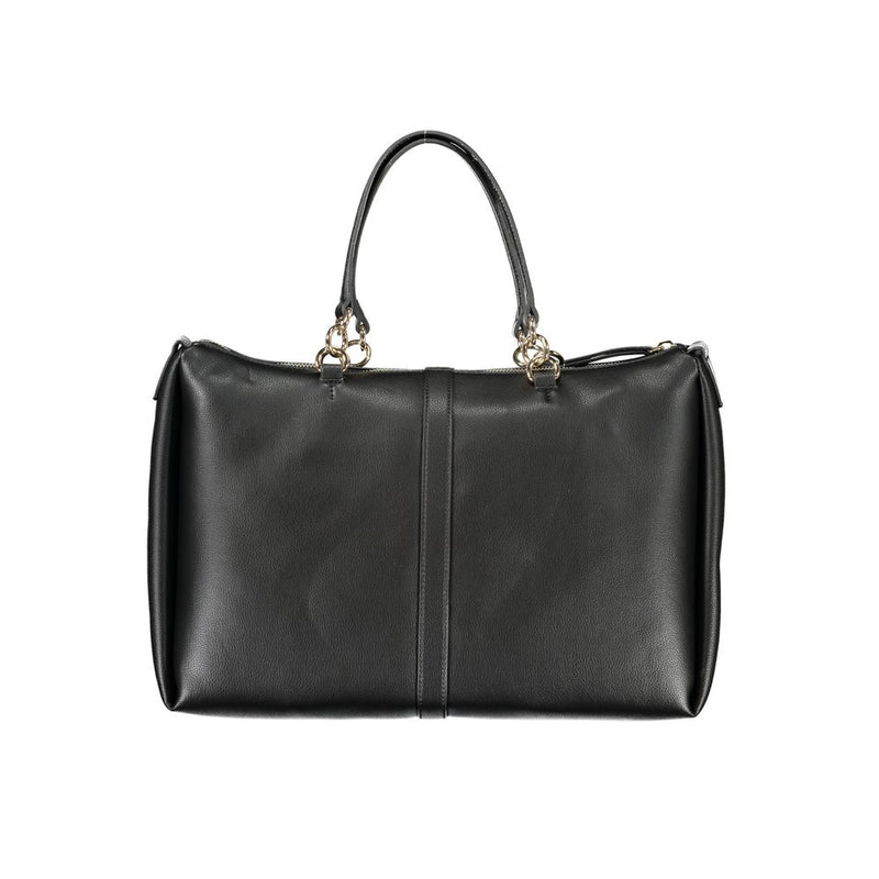 Black Polyester Handbag