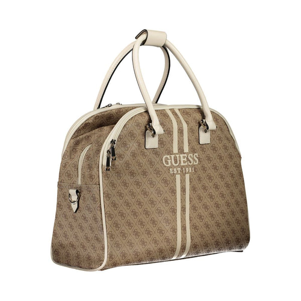 Beige Polyethylenhandtasche