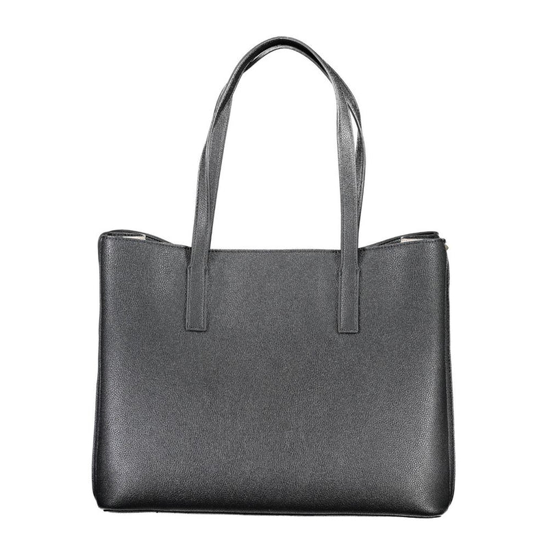 Schwarze Polyethylenhandtasche