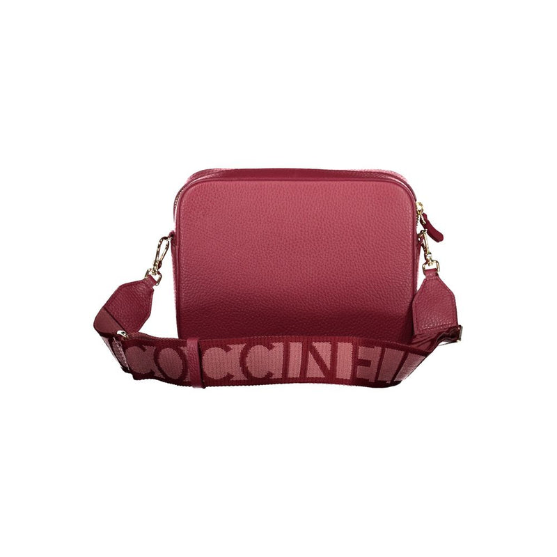 Bolso de cuero rojo