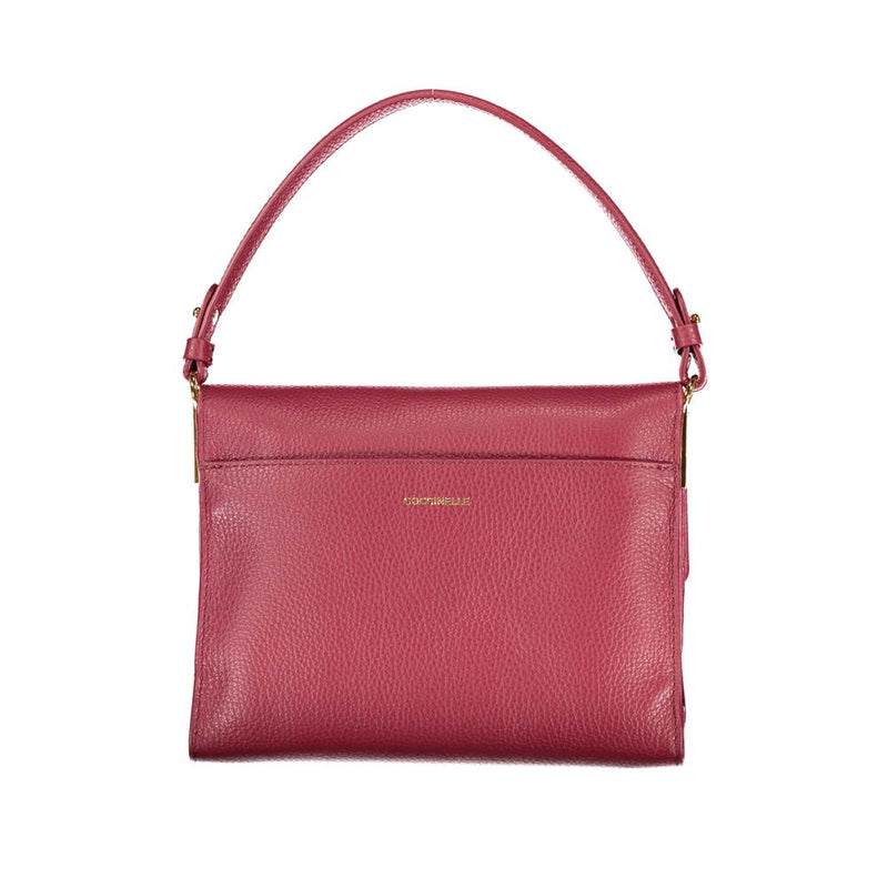 Bolso de cuero rojo